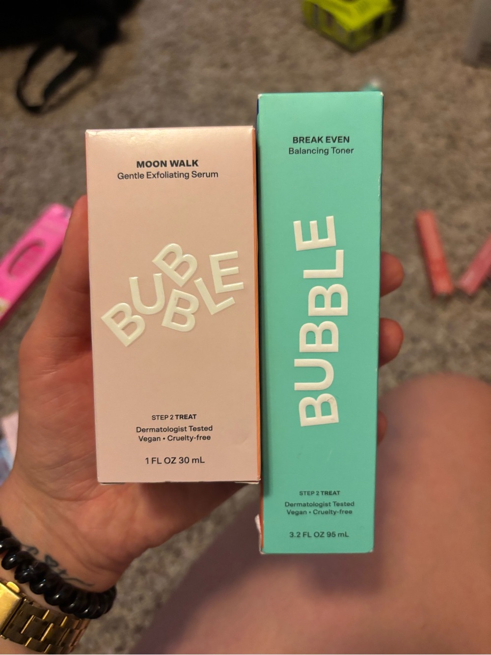 Bubble Moon Walk Gentle Exfoliating Serum & Toner
